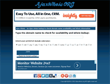 Tablet Screenshot of ajaxwhois.org